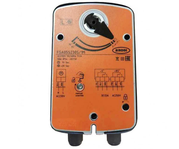 Электропривод AIRONE FSA10S24ST с пружинным возвратом