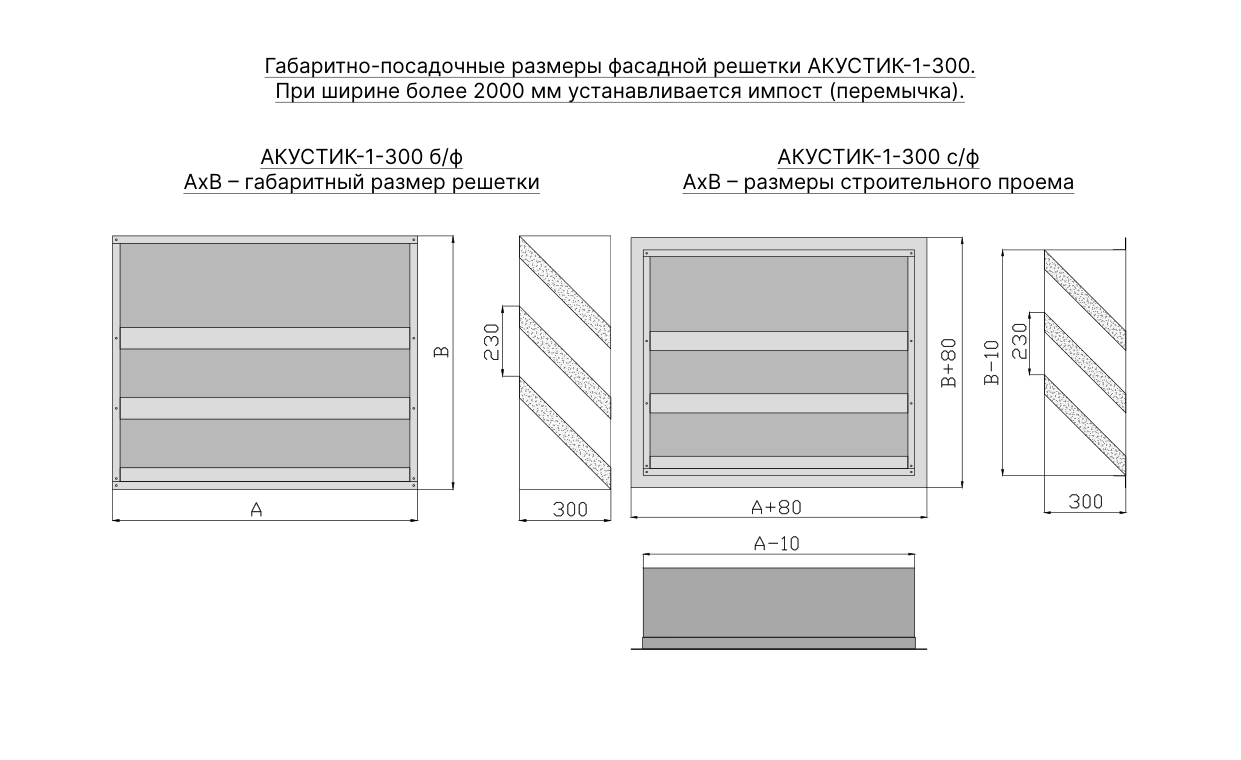 Чертёж АКУСТИК 1-300